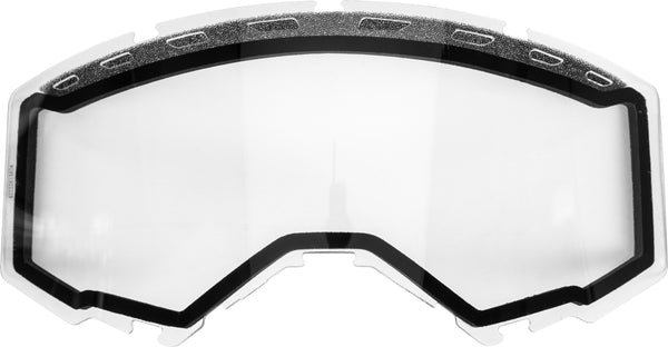 Dual Lens With Vents Adult Clear