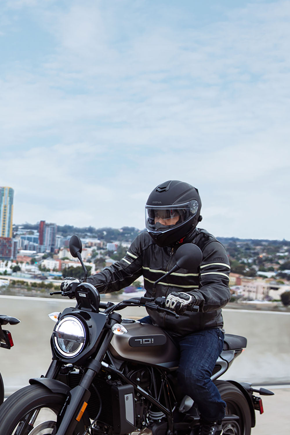 HELMET SENA - OUTRUSH, Bluetooth Helmet, Flip-up - Matte Black