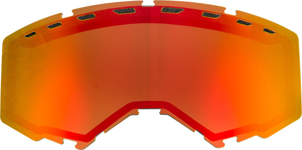 Dual Lens With Vents Adult Red Mirror-brown