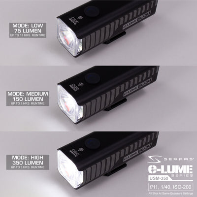 USM-350 E-Lume 350 Bicycle Headlight | SERFAS