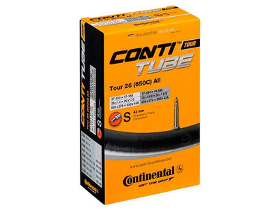2X -  CONTINENTAL Tour Tube All 26 x 1,5 - 1,9 (37-47x559)/(44-590) Presta 42 mm