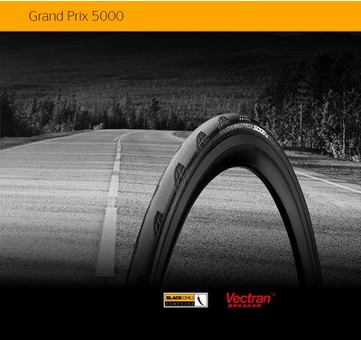 2X - Continental Grand Prix 5000 Black-BW+Black Chili 700X25
