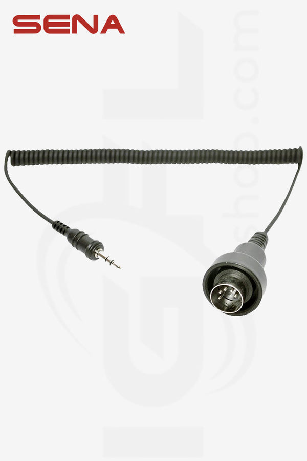 CABLE SENA - 3.5mm Stereo Jack to 5 pin DIN Cable for Yamaha®, Harley-Davidson®, Kawasaki® Suzuki®