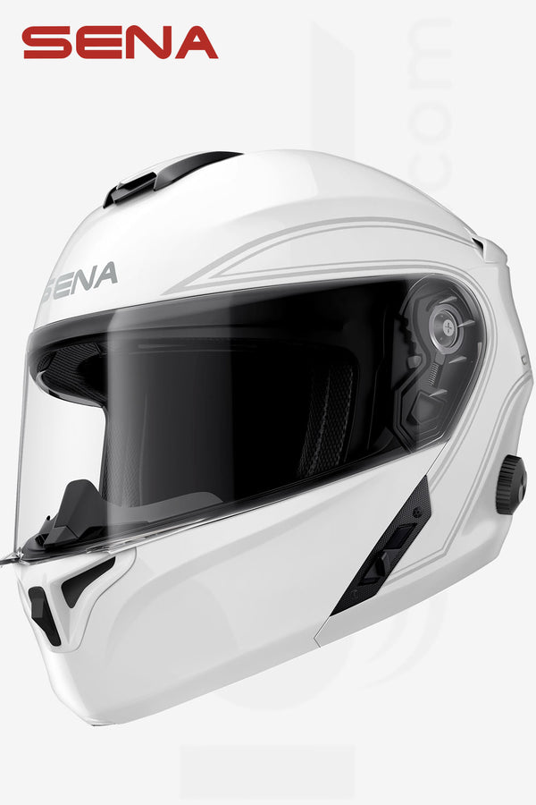 HELMET SENA - OUTRUSH, Bluetooth Helmet, Flip-up - White