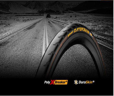 2X - Continental GATORSKIN Bicycle Tires 700x23c Black/Black Skin Foldable