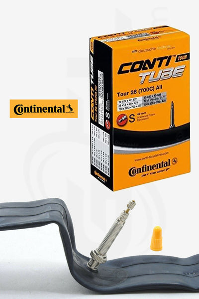 2X - Continental Tour 700c Bicycle Tube, 28/47 42mm Presta Valve