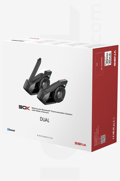 HEADSET SENA - 30K-01D Motorcycle Bluetooth with Mesh Intercom DUAL PACK