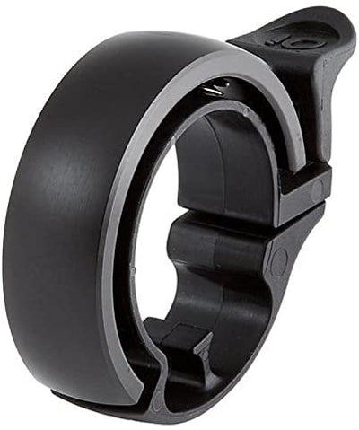 Knog Oi Bike Bell - Original & Luxe Styles, Built in Cable-Clip, Adult/Youth Bicycle Bell (Black, Copper, Brass, Aluminum)