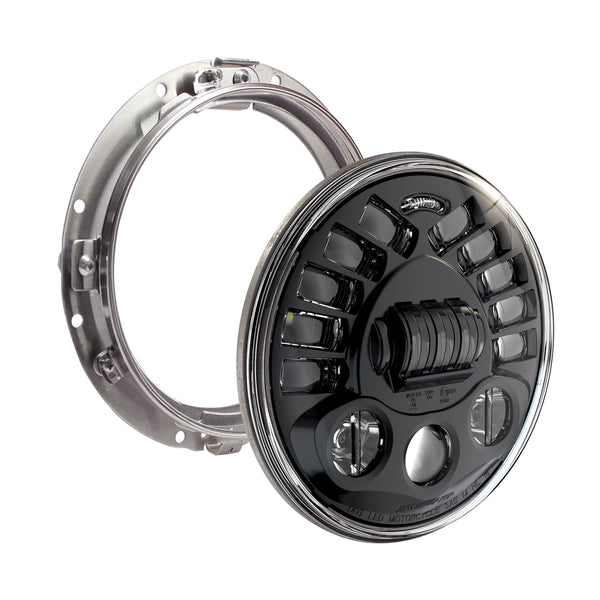 8790a2 Adaptive Headlt 7" Blk Bezel W/mount Ring