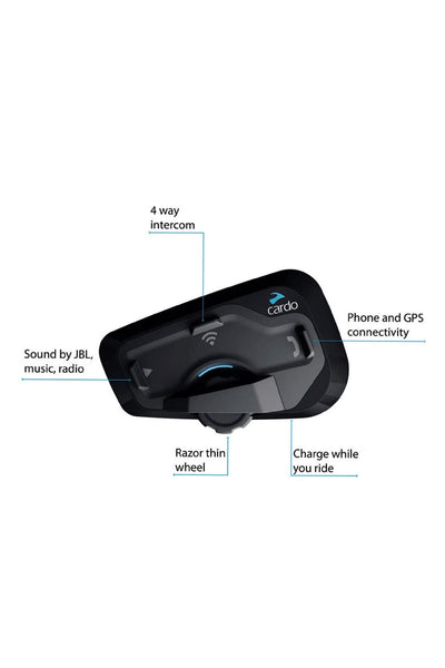 Cardo Freecom 4+ with JBL Speakers | SINGLE PACK