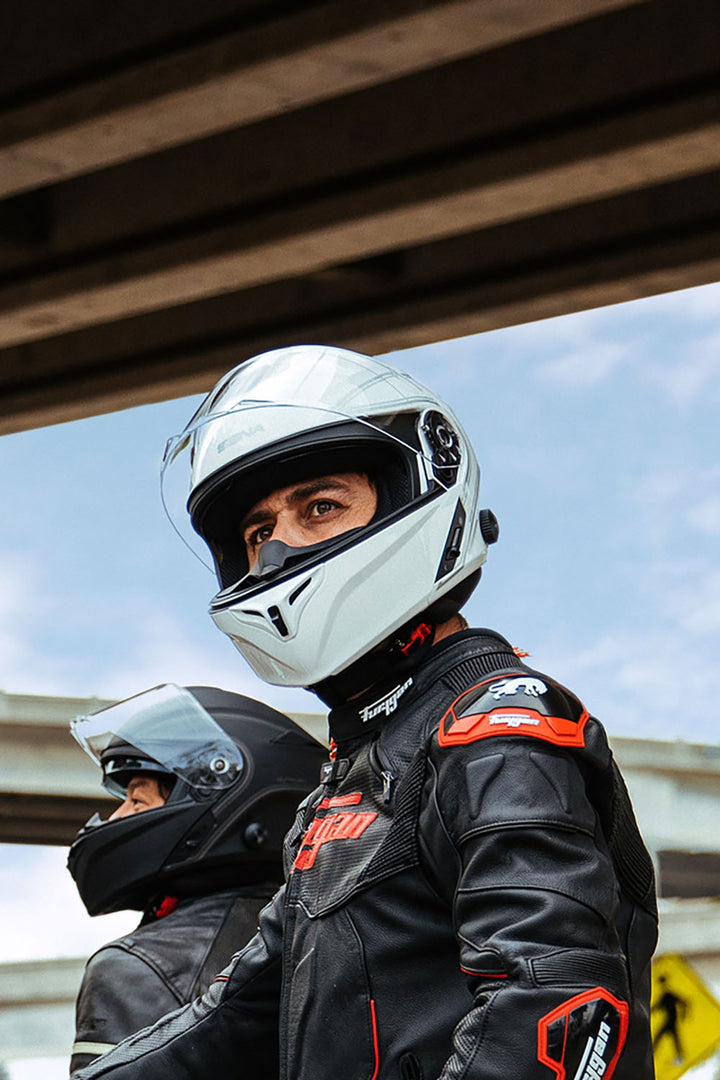 HELMET SENA - OUTRUSH, Bluetooth Helmet, Flip-up - White