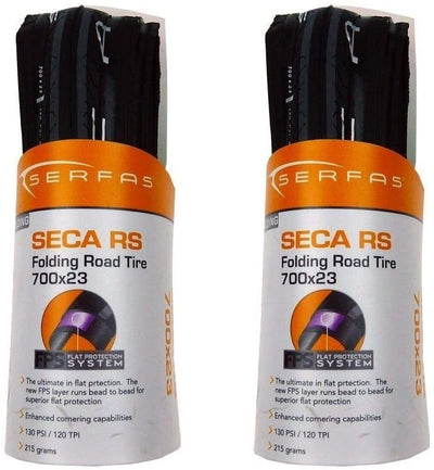 Serfas Seca RS 700x23 Folding Road/Commuter Bike Tires Pair New Grey-2 Pack