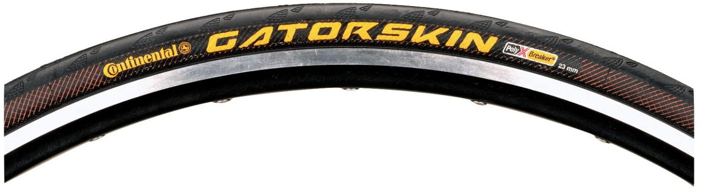 2X - Continental GATORSKIN Bicycle Tires 700x23c Black/Black Skin Foldable