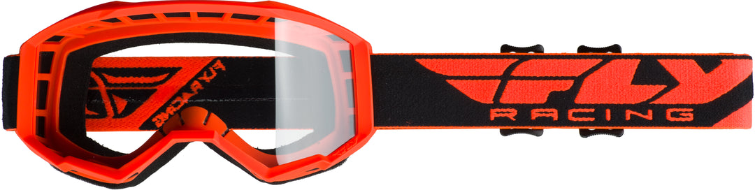 Youth Focus Goggle White/black Clear Lens