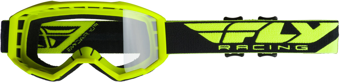 Youth Focus Goggle White/black Clear Lens