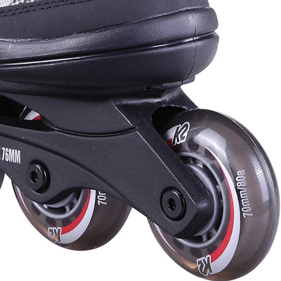 K2 Skate Youth Raider Inline Skates, Gray/Red