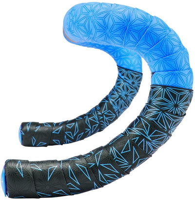 Supacaz Super Sticky Kush Star Fade Handlebar Tape, Neon Blue