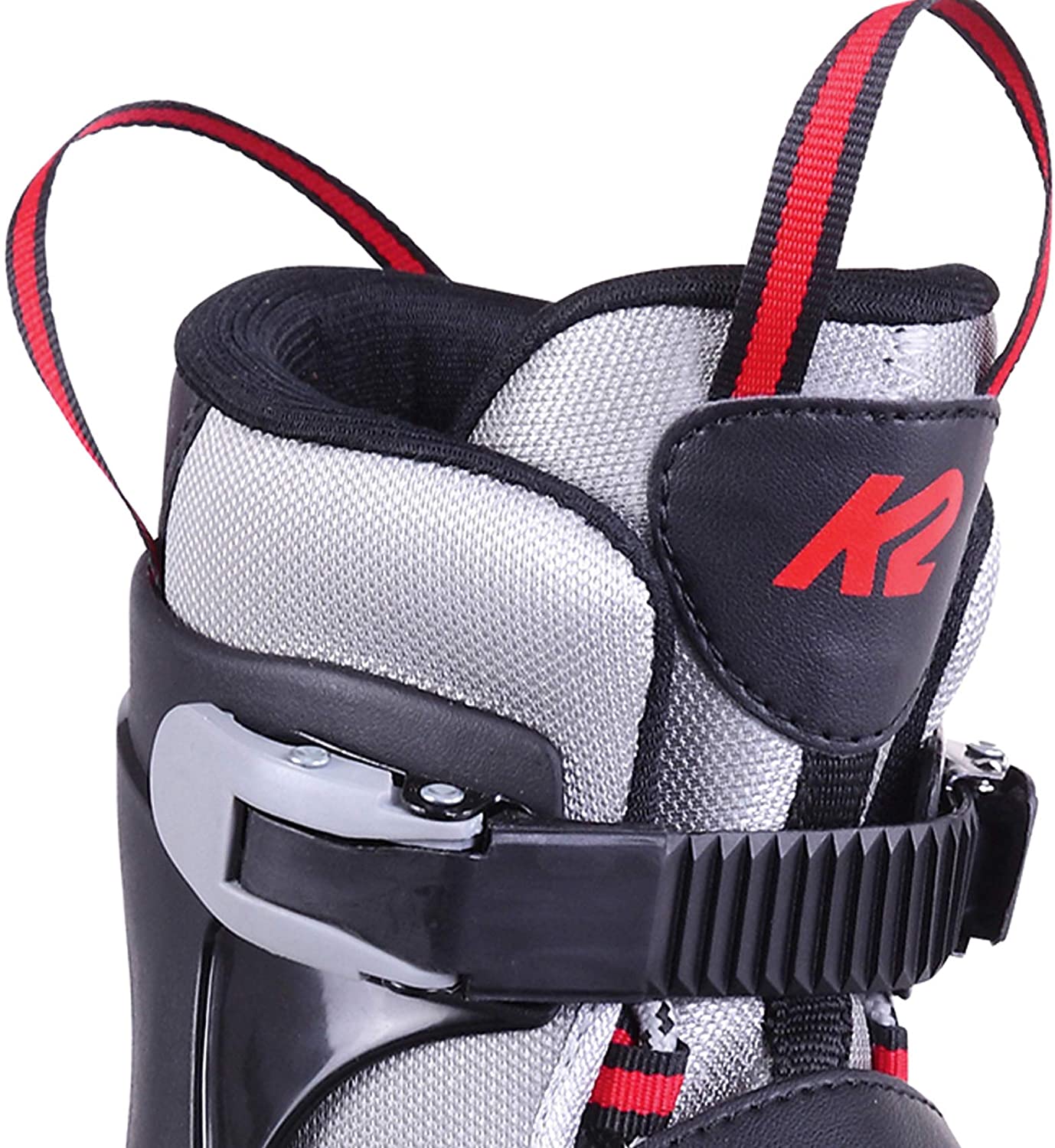 K2 Skate Youth Raider Inline Skates, Gray/Red
