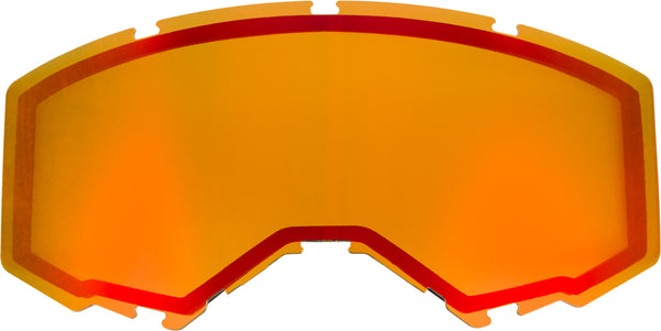 Dual Lens W-o Vents Adult Red Mirror-amber