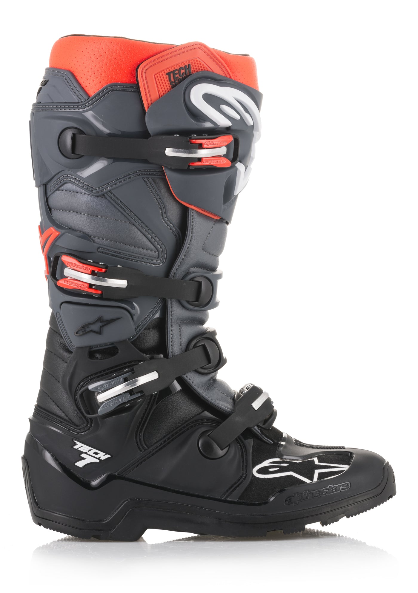 Tech 7 Enduro Boots Blk/slvr/mltry Grn Sz 14