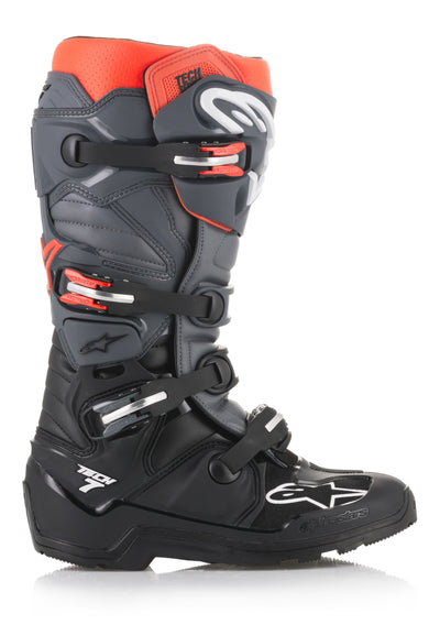 Tech 7 Enduro Boots Blk/slvr/mltry Grn Sz 14