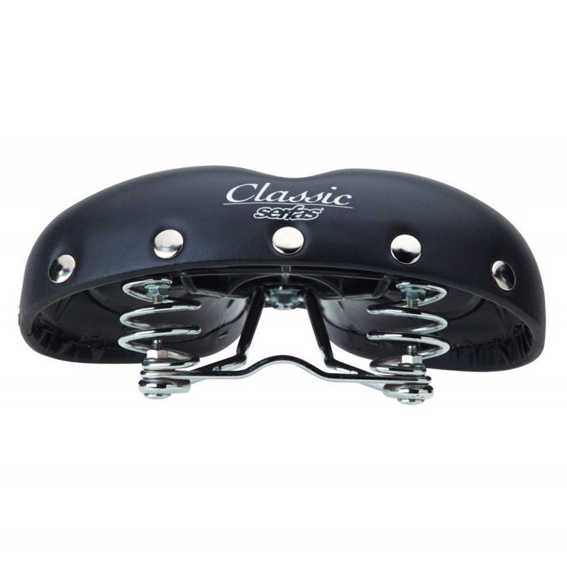 CC-100 Black Classic Cruiser Bicycle Saddle | Serfas