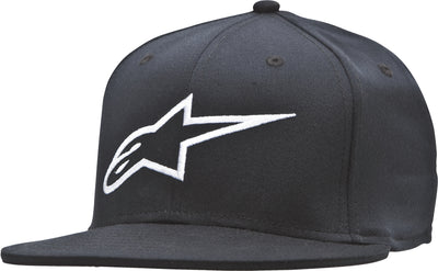 Ageless Flatbill Hat White/black Sm/md