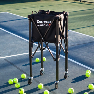 Gamma Sports EZ Travel Cart Pro, Portable Compact Design, Sturdy Lightweight Construction, 150 or 250 Capacity Available, Premium Carrying Case Included