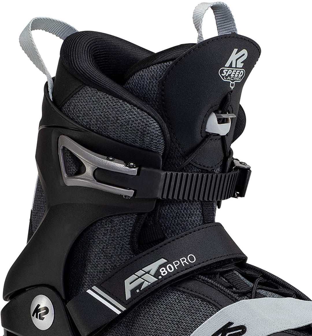 K2 Skate F.I.T. 80 PRO, Black_Gray, 7.5