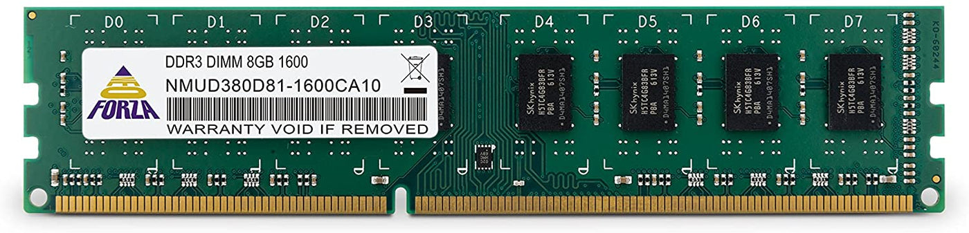Neo Forza 8GB DDR3-1600MHz/1333MHz PC3-12800 Non-ECC Unbuffered CL11 240-Pin DIMM Desktop Memory NMUD380D81-1600/1333CA10
