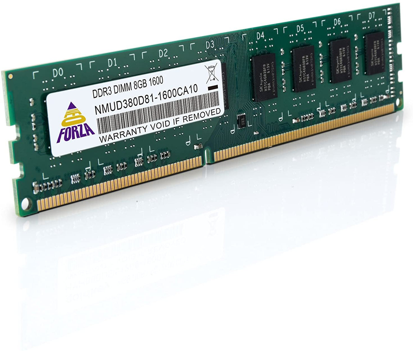 Neo Forza 8GB DDR3-1600MHz/1333MHz PC3-12800 Non-ECC Unbuffered CL11 240-Pin DIMM Desktop Memory NMUD380D81-1600/1333CA10