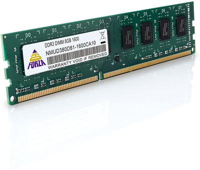 Neo Forza 8GB DDR3-1600MHz/1333MHz PC3-12800 Non-ECC Unbuffered CL11 240-Pin DIMM Desktop Memory NMUD380D81-1600/1333CA10