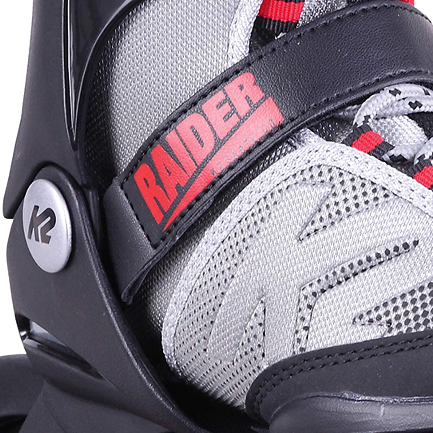 K2 Skate Youth Raider Inline Skates, Gray/Red