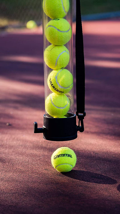 Gamma Tennis Ballhopper Balltube 18 - Clear - Holds 18 Balls