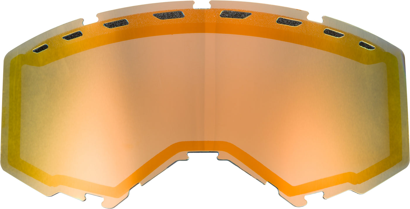 Dual Lens With Vents Adult Orange Mirror-smoke