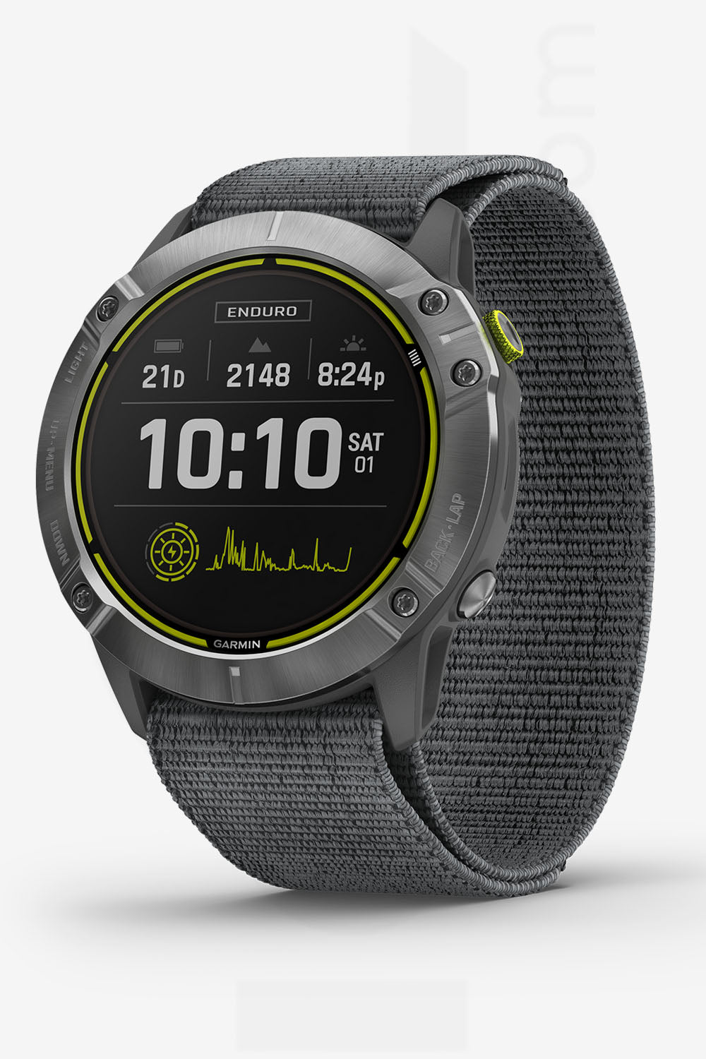 WATCH | Enduro™, Steel with Gray UltraFit Nylon Strap | GARMIN
