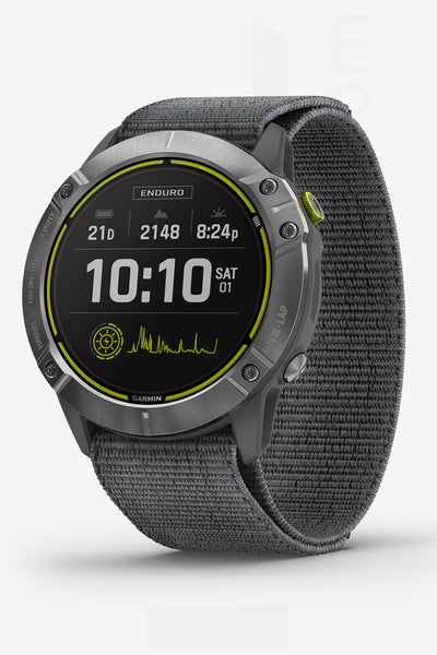 WATCH | Enduro™, Steel with Gray UltraFit Nylon Strap | GARMIN