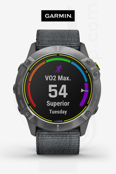 WATCH | Enduro™, Steel with Gray UltraFit Nylon Strap | GARMIN