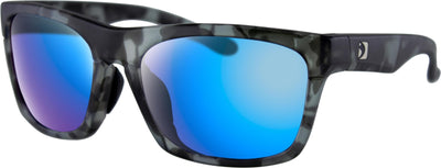 Route Sunglasses Mt Gry Tort W/pur Hd/light Blue Revo Mir