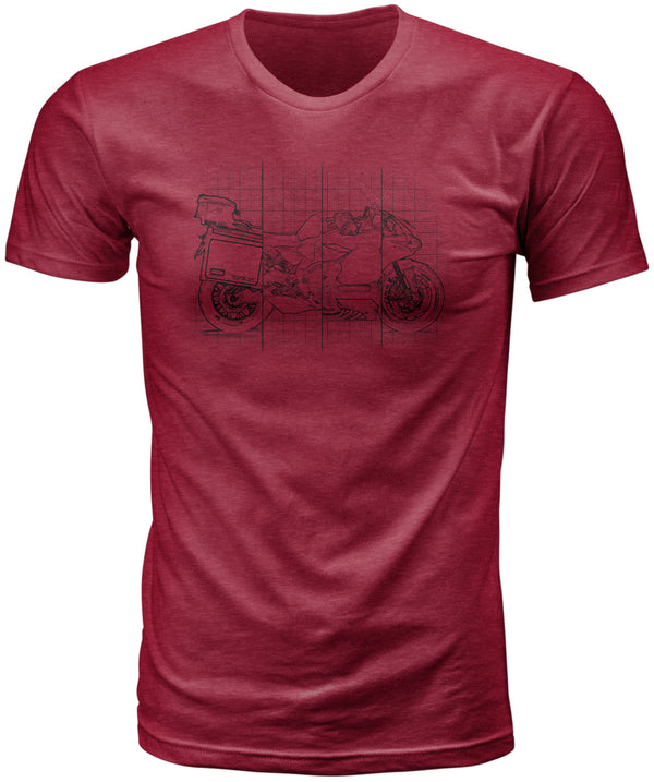 Fly Variety Tee Burgundy Xl