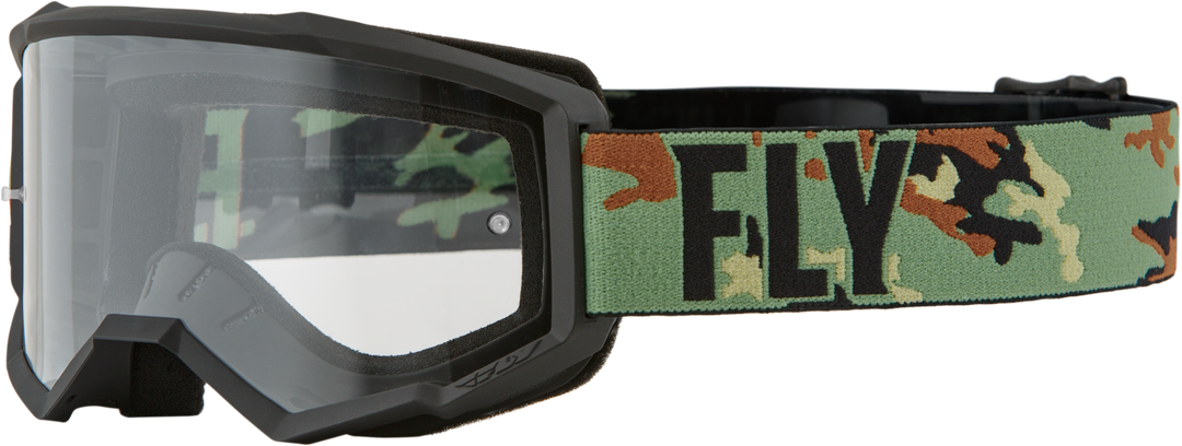 Youth Focus Goggle White/black Clear Lens