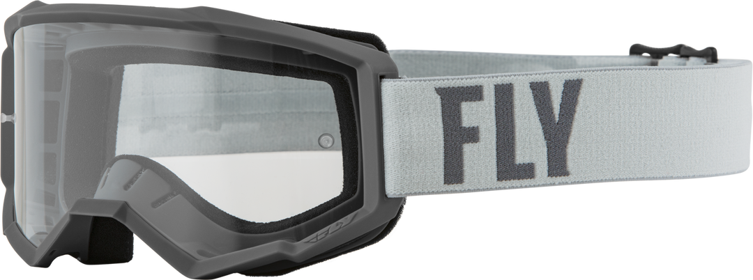Youth Focus Goggle White/black Clear Lens