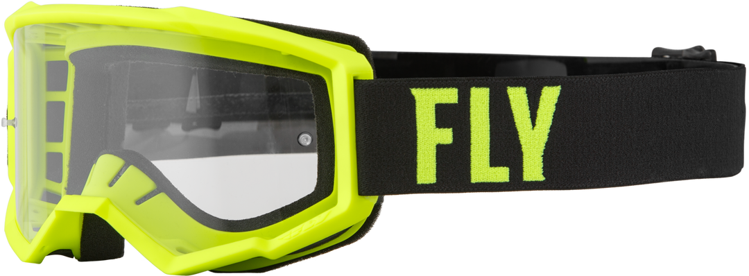 Youth Focus Goggle White/black Clear Lens