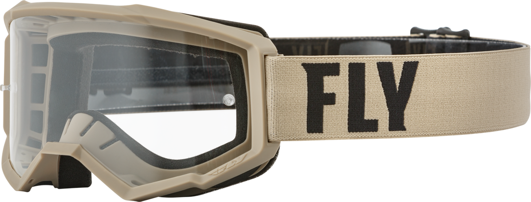 Youth Focus Goggle White/black Clear Lens