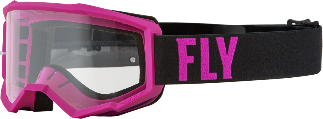 Youth Focus Goggle White/black Clear Lens