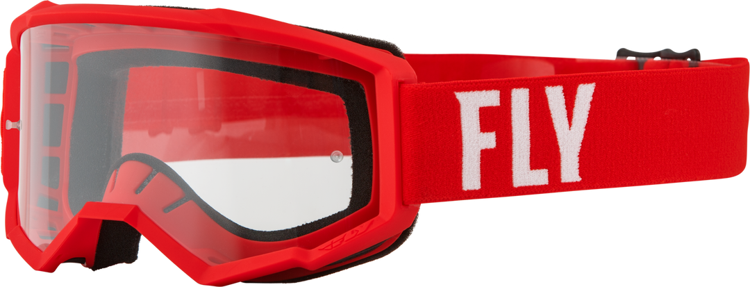 Youth Focus Goggle White/black Clear Lens