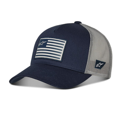 Flag Snapback Hat White/navy/red O/s