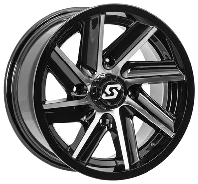 Chopper Wheel 14x7 4/156 4+3 (+5mm) Black