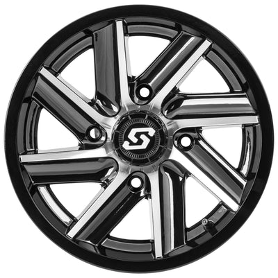 Chopper Wheel 14x7 4/156 4+3 (+5mm) Black