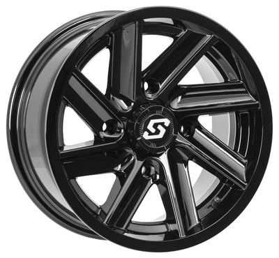 Chopper Wheel 14x7 4/156 4+3 (+5mm) Black